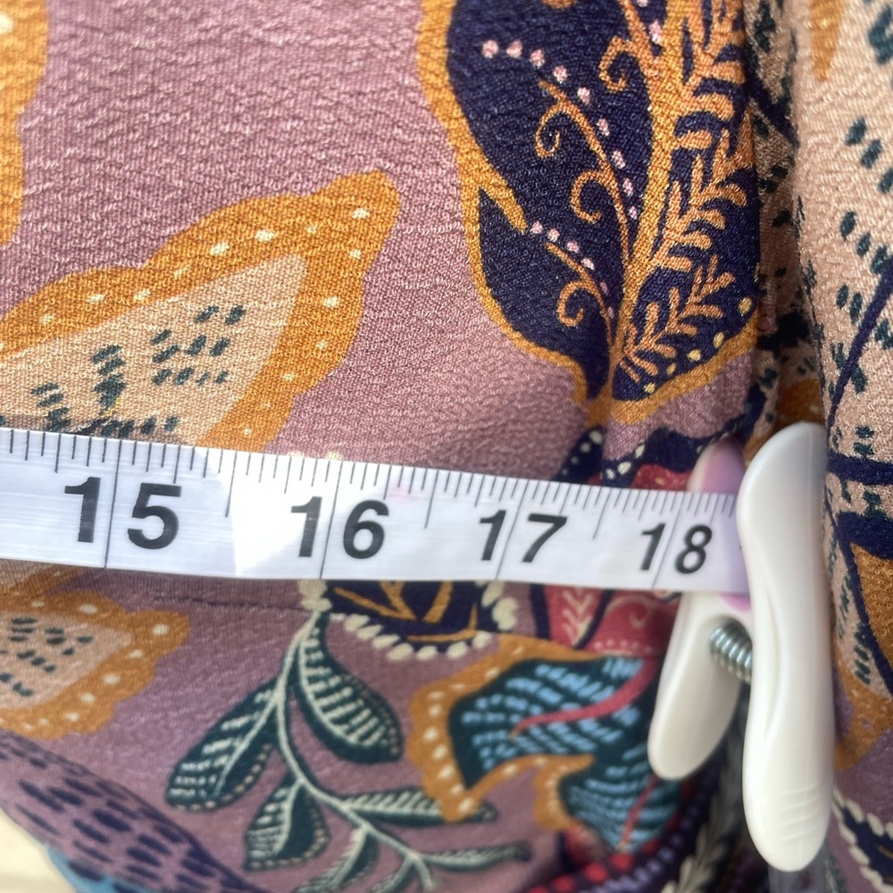 Farm Rio Lavender Wild Nights Long Sleeve Dress - Picture 8 of 11
